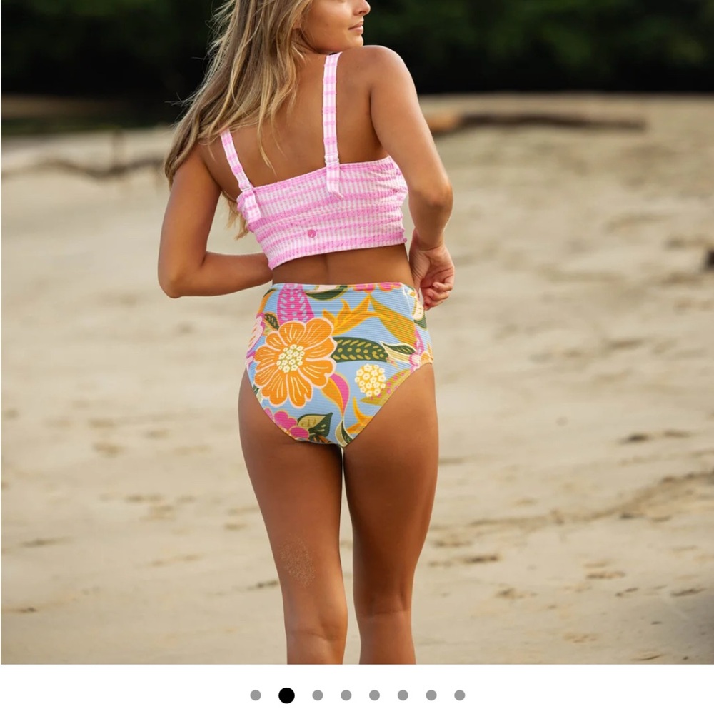 Nani Swim Pink Lemonade Avant Crop- NWOT!